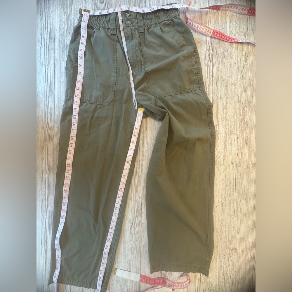 Madewell Cotton Ripstop Pull-On Straight Leg Cargo Pants S - Picture 11 of 12